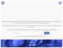 Tablet Screenshot of kavanaghracing.com